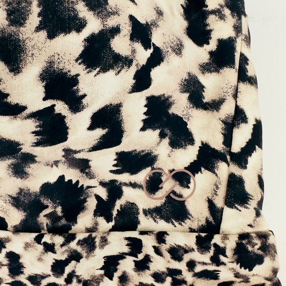 CALIA Animal Print Halter Plunge Neckline Open Back Medium Support Bikin… - Picture 3 of 8